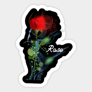 Rose Flower Sticker